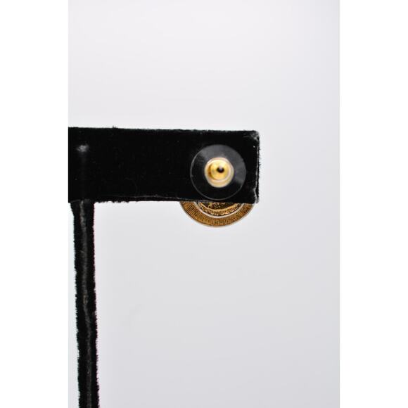 KJL for Avon Vintage Stud Earrings Post Round Rhinestone Crystal Signed BinAI - Picture 9 of 12